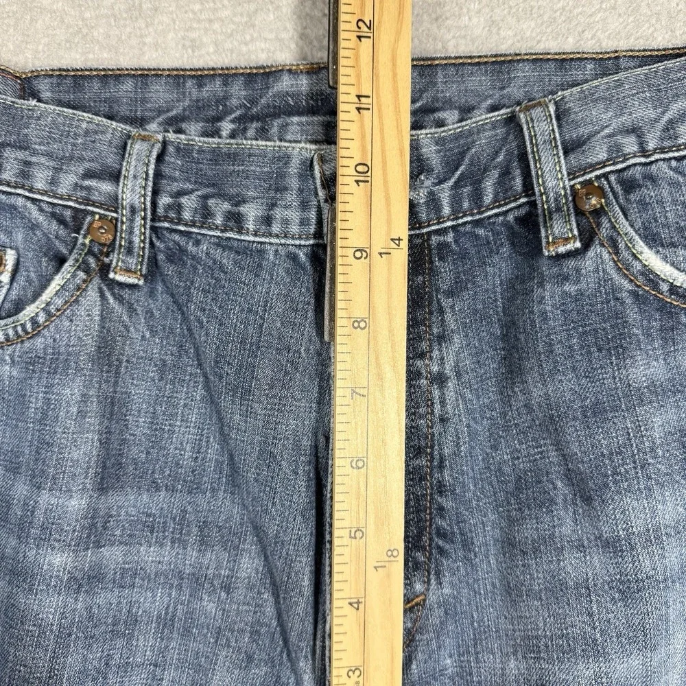 Banana Republic BOOTCUT Jeans Mens 35x32 Medium Wash Distressed‎ Faded Y2K
